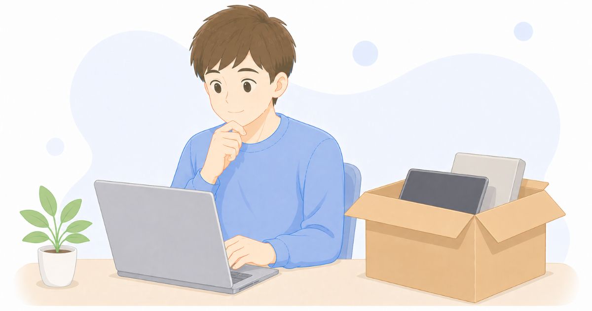 リネットジャパンを使うかどうか納得して判断しているイメージ