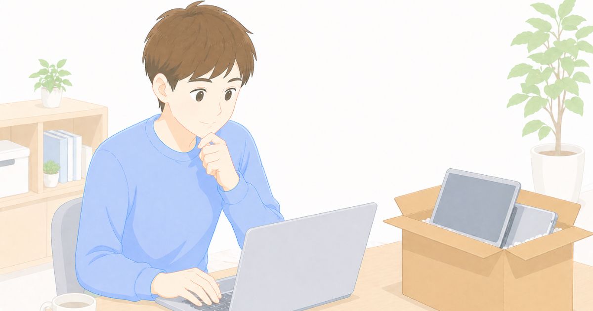 リネットジャパンの無料条件を確認しているイメージ