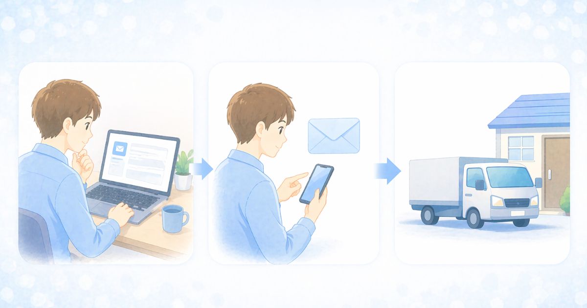 リネットジャパンのキャンセル手順を確認しているイメージ