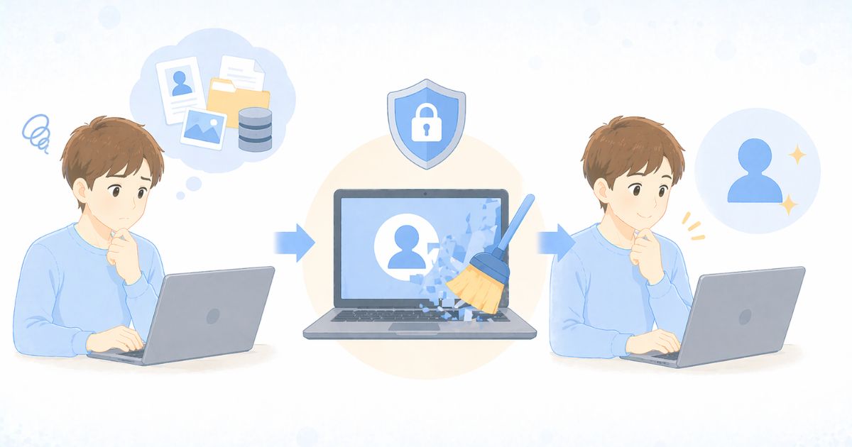 リネットジャパンで回収後のデータや個人情報の扱いが気になっているイメージ