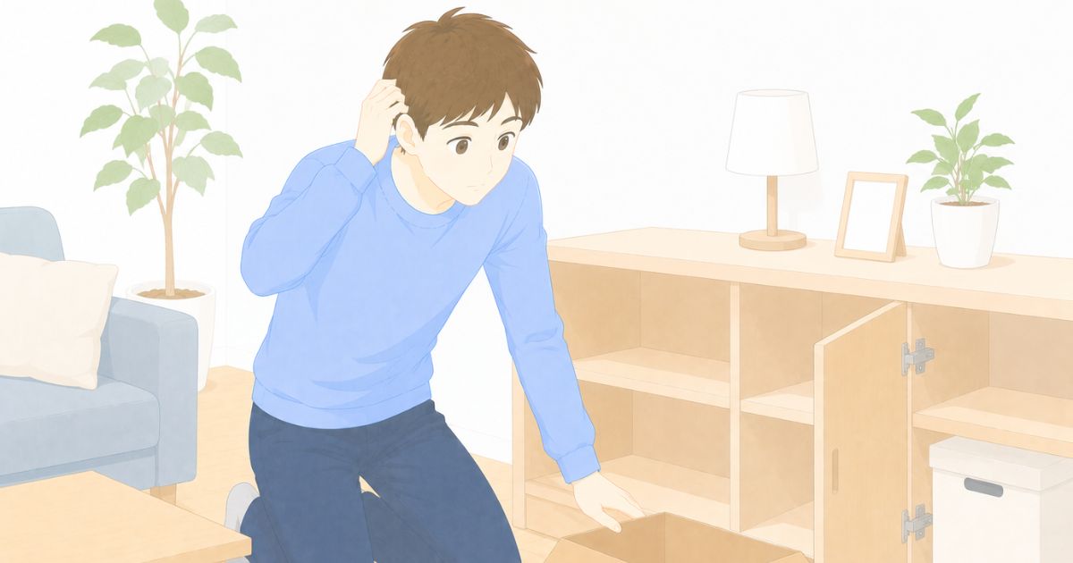リネットジャパンで使うダンボールがなく困っているイメージ