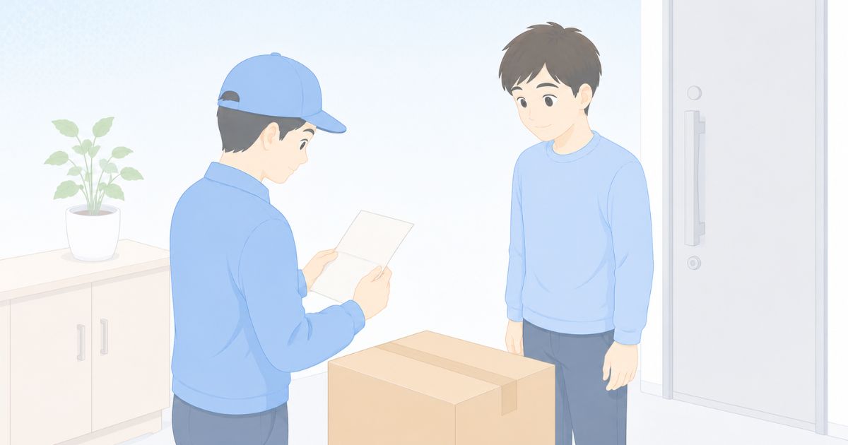 リネットジャパンの集荷伝票について確認しているイメージ